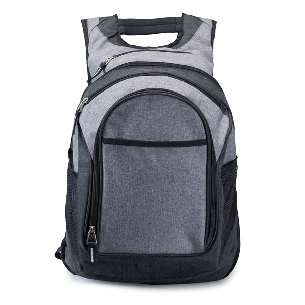 Wide-Handle Deluxe 600D Poly Computer Backpack - Item #933