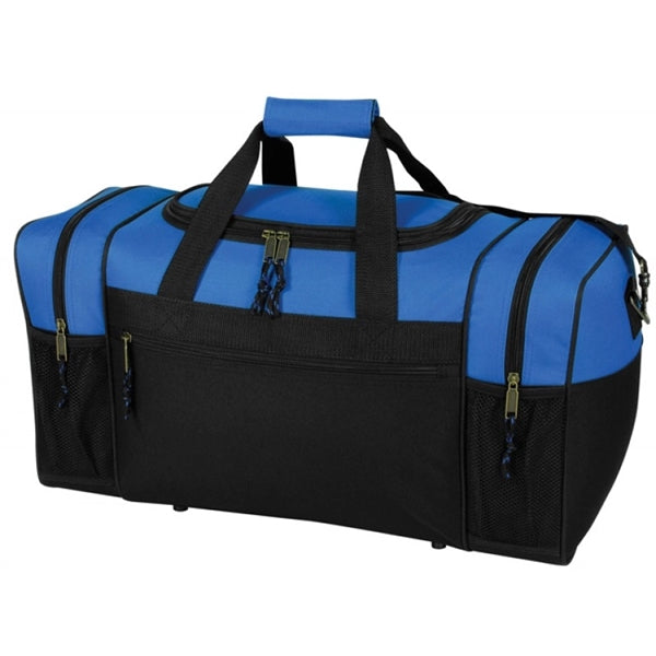 Deluxe 600D Poly Duffel Bag 21" - Item #5020 - Royal-Black