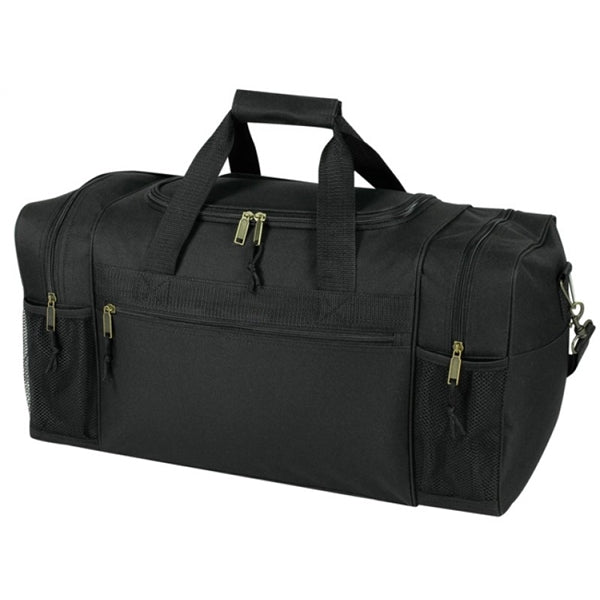 Deluxe 600D Poly Duffel Bag 21" - Item #5020 - Black