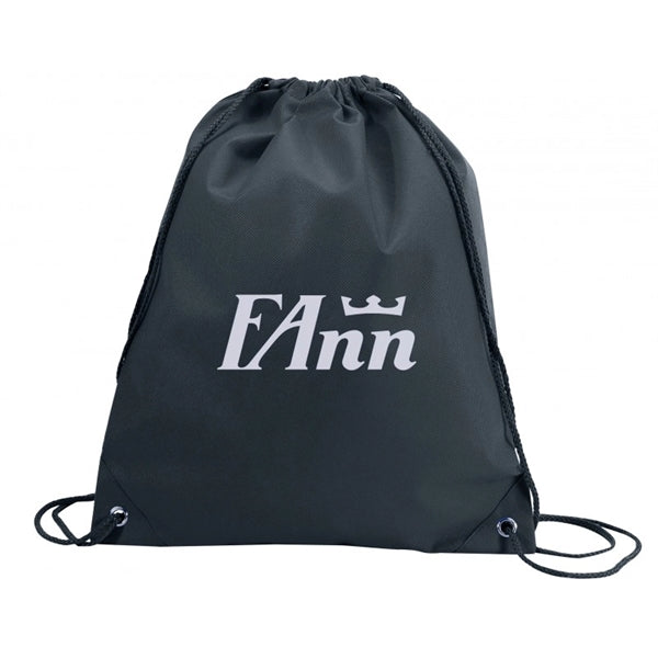 Non-Woven Drawstring Tote Bag - Item #4915 - Black