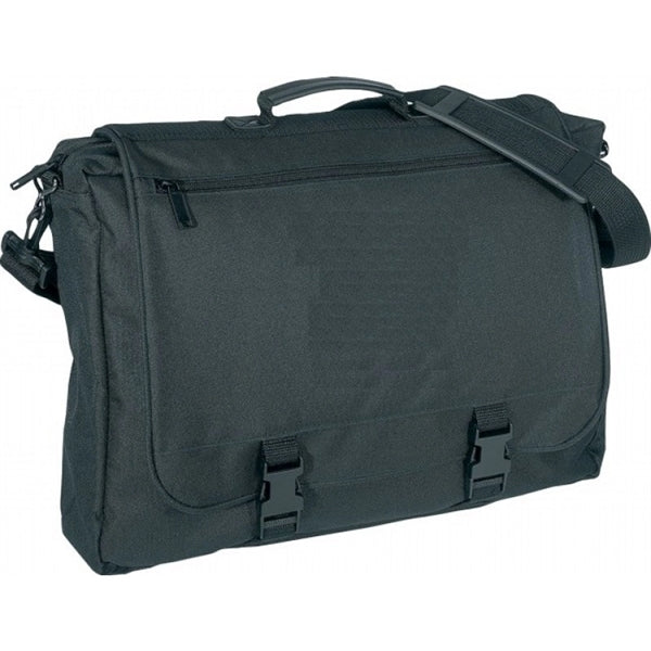 Basic 600D Poly Standard Briefcase Bag - Item #68 - Black
