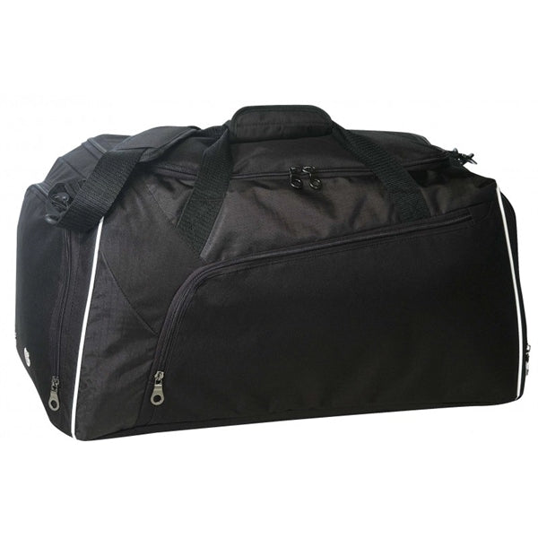Deluxe Ripstop Poly Duffel Bag with Shoe Storage 23.5" - Item #5499 - Black