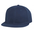 Pro Style Constructed Wool Blend Flex Fit Flat Bill Cap - Item #C2424 - Navy