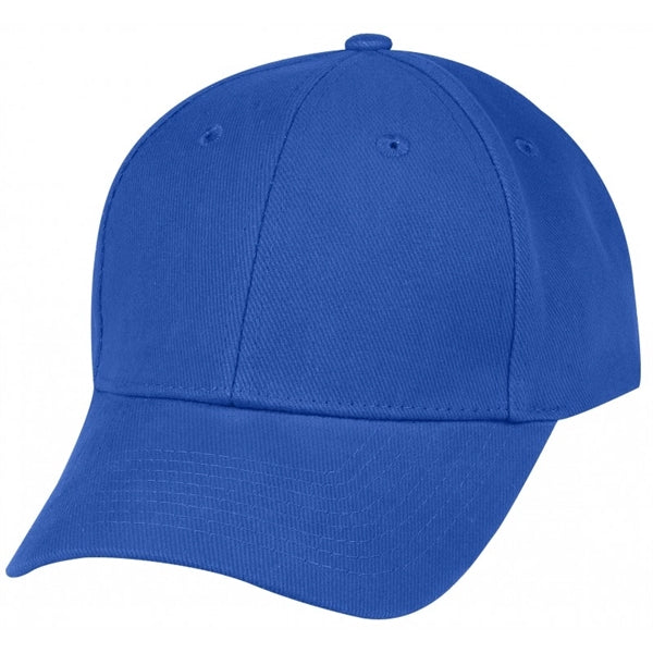Low Crown Constructed Chino Brushed Cotton Flex Fit Cap - Item #C2427 - Royal Blue
