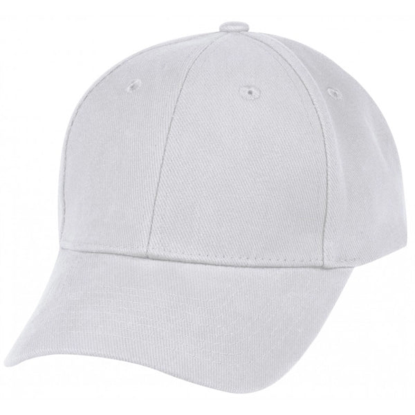Low Crown Constructed Chino Brushed Cotton Flex Fit Cap - Item #C2427 - White