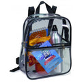 Clear Vinyl TSA Stadium School Backpack - Item #Q2088 - Clear