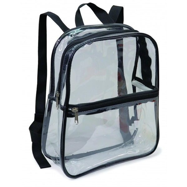 Clear Vinyl TSA Stadium School Backpack - Item #Q2088