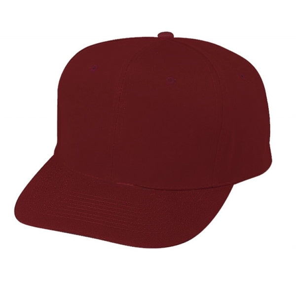 Pro Style Constructed 6-Panel Cotton Twill Snapback Cap - Item #C1501 - Maroon