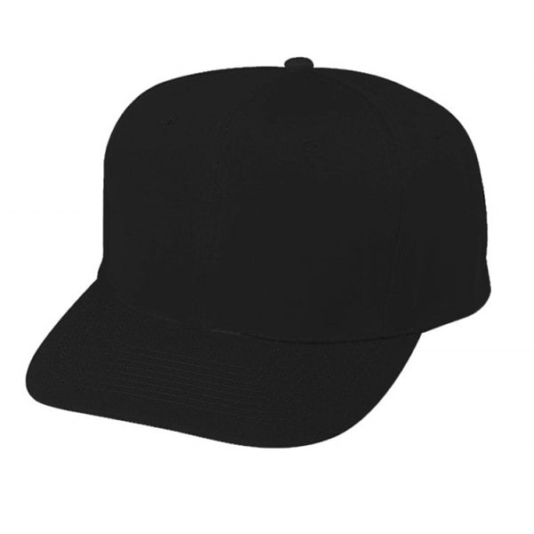 Pro Style Constructed 6-Panel Cotton Twill Snapback Cap - Item #C1501 - Black