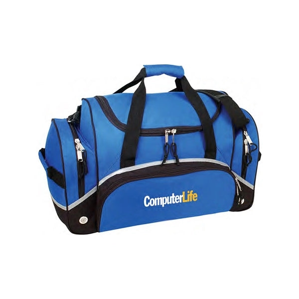 Deluxe 600D Poly Duffel Bag 22" - Item #5551 - Royal-Black