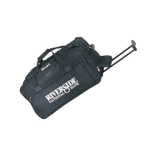 600D Poly Rolling Duffel Bag 22" - Item #5542 - Black