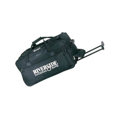 600D Poly Rolling Duffel Bag 30" - Item #5543 - Black