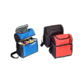600D Poly Cooler Lunch Bag with Leather-Like Bottom - Item #488 - Black
