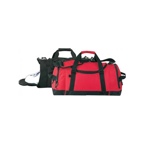 600D Poly Duffel Bag with Shoe Storage 21" - Item #5520 - Black