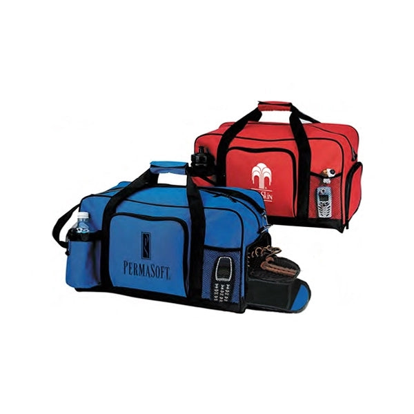 600D Poly Duffel Bag with Shoe Storage 20" - Item #5521 - Black