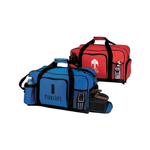 600D Poly Duffel Bag with Shoe Storage 20" - Item #5521 - Black