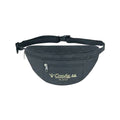 600D Poly Two-Zipper Fanny Pack - Item #447 - Black