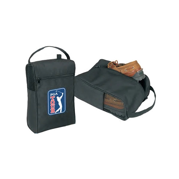 Ripstop Poly Golf Shoe Bag - Item #556 - Black