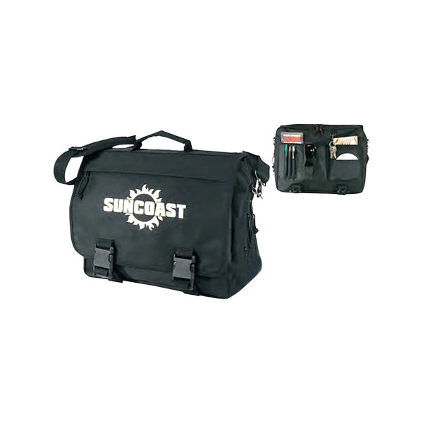 Expandable 600D Poly Computer Briefcase - Item #73 - Black