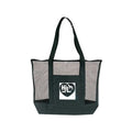 Heavy-Duty Deluxe Zippered Double Mesh Tote Bag - Item #4310 - Black