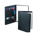 Simulated Leather Writing Folder with Organizer Pocket - Item #603 - Black