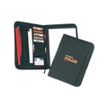 600D Poly Zippered Padfolio - Item #606 - Black
