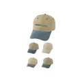 Pro Style Washed Heavy Cotton Twill Cap, Brass Buckle - Item #C1209 - Khaki