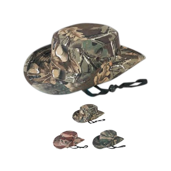 Fitted Camo Cotton Twill Hunting Gambler Bucket Hat - Item #C2003 - Camouflage