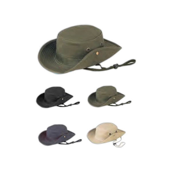 Fitted Cotton Twill Hunting Gambler Bucket Hat - Item #C2004 - Black