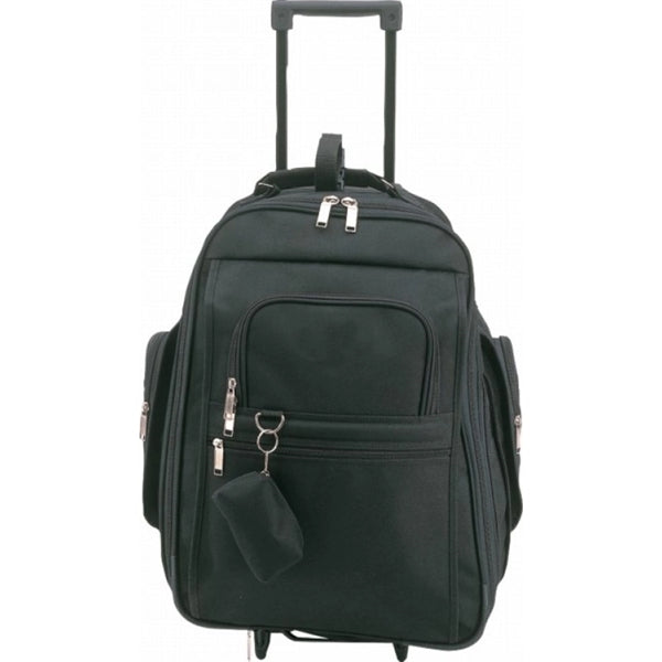 Expandable 600D Poly Rolling Backpack, Heavy Backing - Item #934