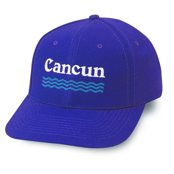 Low Crown Constructed 6-Panel Wool Blend Snapback Cap - Item #C1503 - Royal Blue