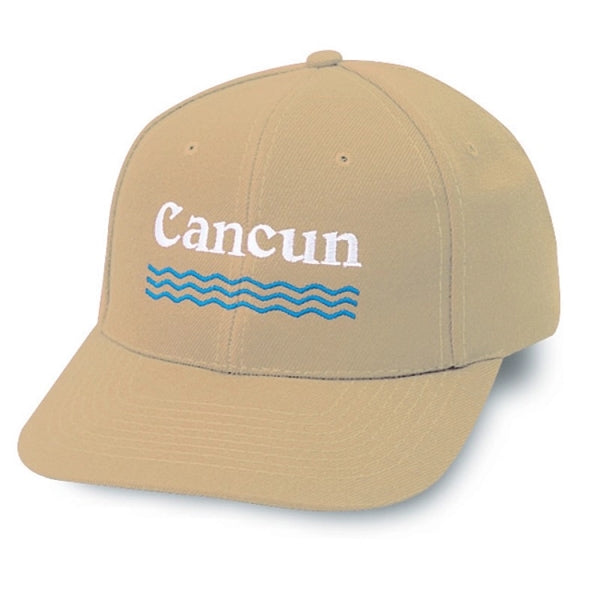 Low Crown Constructed 6-Panel Wool Blend Snapback Cap - Item #C1503 - Khaki