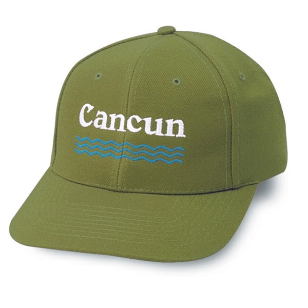 Low Crown Constructed 6-Panel Wool Blend Snapback Cap - Item #C1503 - Olive