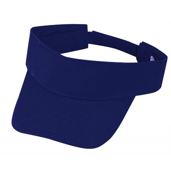 Pro Style Storm Heavy Cotton Twill Visor, Hook & Loop - Item #C2412 - Royal Blue