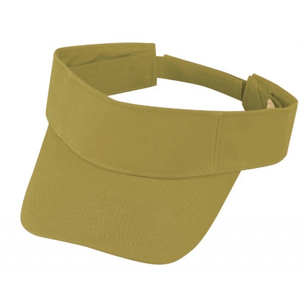 Pro Style Storm Heavy Cotton Twill Visor, Hook & Loop - Item #C2412 - Khaki