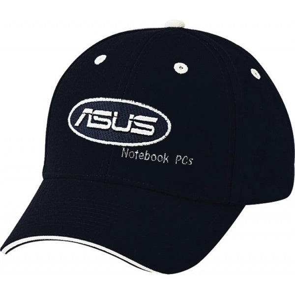 Low Crown Constructed Wool-Like Sandwich Bill Cap, Hook & Loop - Item #C1403 - Black-White