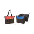 600D Poly Tote Bag with Zipper 15.5" - Item #4900 - Black