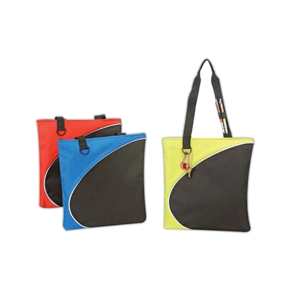 600D Poly Tote Bag 13.5" x 14" - Item #4906 - Black
