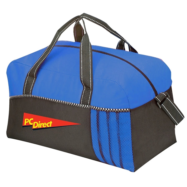 600D Poly Duffel Gym Bag 20" - Item #5900 - Royal-Black