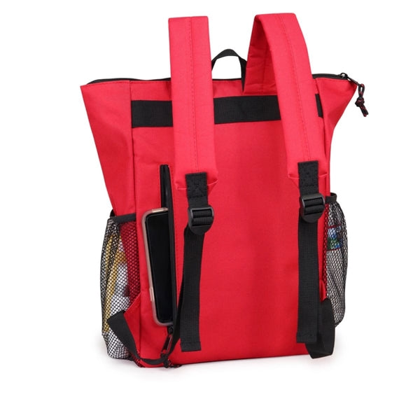 Wide-Open 600D Poly Computer Backpack - Item #Q2225