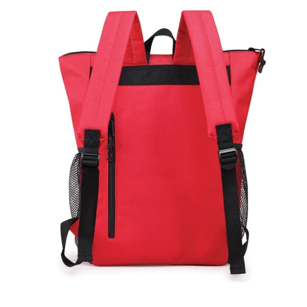 Wide-Open 600D Poly Computer Backpack - Item #Q2225