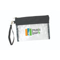 Clear Vinyl Carry Bag Kit with Poly Trim for Hotel Travel - Item #Q1113 - Clear