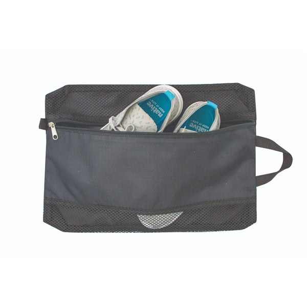Lightweight Ripstop Poly Shoe Bag - Item #560 - Black