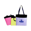 Neon 600D Poly Tote Bag - Item #4155 - Fuchsia-Black