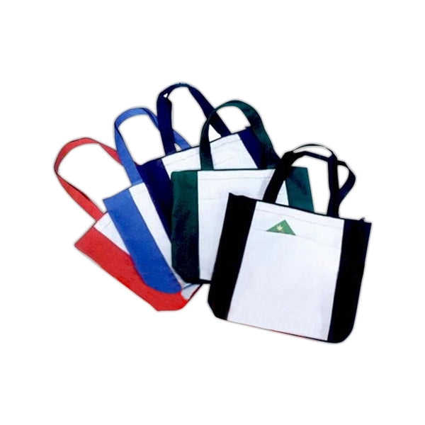 Two-Tone 600D Poly Zippered Tote Bag 16.5" - Item #4404
