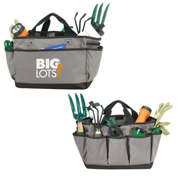 Deluxe 600D Poly Gardening Tote Bag - Item #4910 - Dark Gray-Black