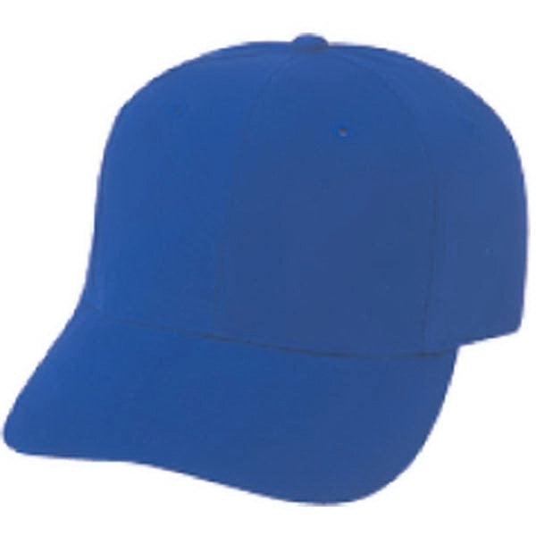 Low Crown Constructed Heavy Brushed Cotton Cap, Brass Buckle - Item #C1304-001 - Royal Blue
