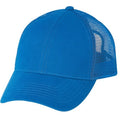 Low Crown Constructed 6-Panel Cotton Twill Mesh Cap - Item #C1602 - Royal Blue