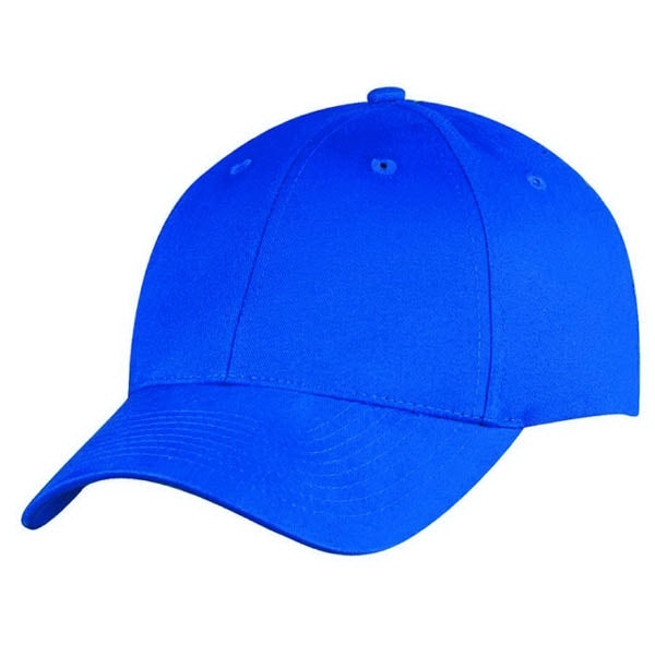 Low Crown Constructed Light Brushed Cotton Twill Cap, Hook & Loop - Item #C6011 - Royal Blue