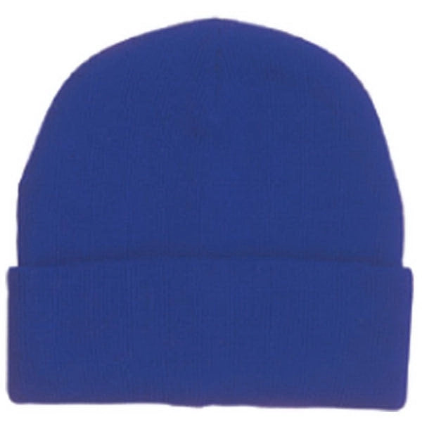 Super Stretch Acrylic Knit Beanie 12" - Item #C8002 - Royal Blue